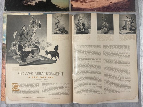 Menge 13 Vintage 1940er 50er Arizona Highways Magazin Geschichte Landschaft Weihnachten - Bild 18 von 24