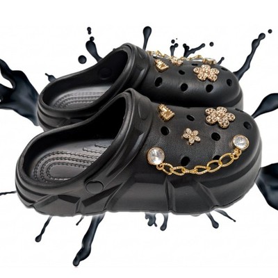 GIRL'S BLACK CLOGS - Accessories Optional, Little & Big Kids' (C11-J4)