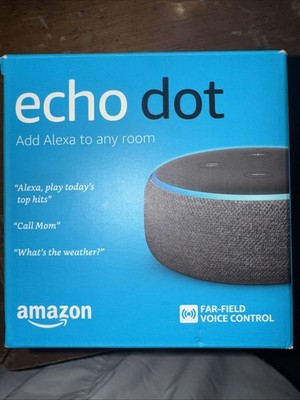 Amazon Echo Dot 3rd Gen, Smart speaker with Alexa, Charcoal, BRAND NEW