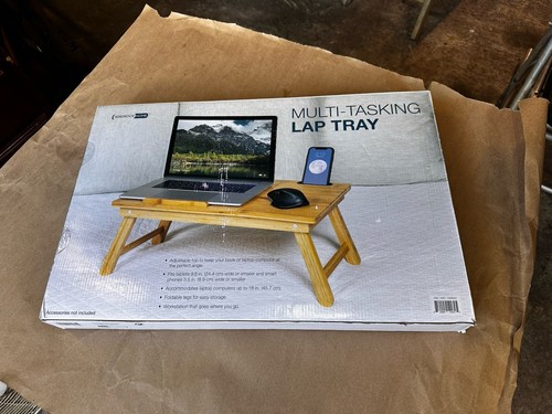 Multitasking Lap Tray Laptop Tablet Stand Workstation Open Box BirdRock - Picture 2 of 22