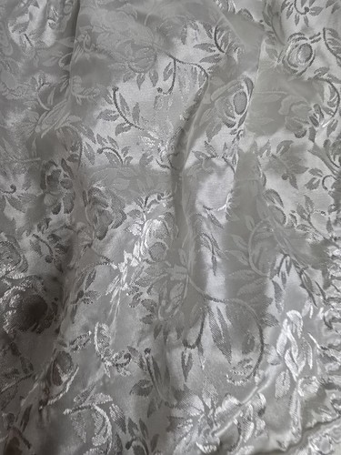 Vintage 90s Unbranded Satin String Bikini Panties White Floral - Picture 8 of 10