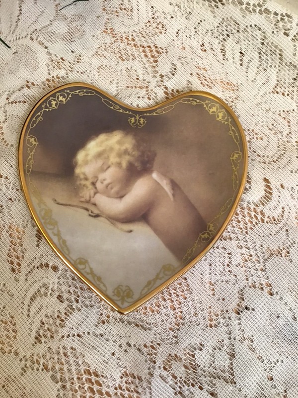 Bradford Heart Plate - Love's Heavenly Messenger-  Sweet Slumbers - Cherub
