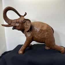 Red Mill Mfg USA Made Brown Elephant Sculpture Statue Vintage Heavy Figure