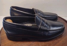 Men's Florsheim Imperial Black Leather Penny Loafers Size 7 D US 40 EU W/Trees