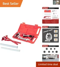 Professional Double Flaring Tool Kit with Tube Bender for HVAC & Plumbing