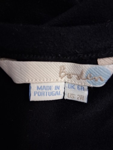 Boden Partykleid schwarz transparente Ärmel True Wickeloptik - Größe 2A - Bild 6 von 8