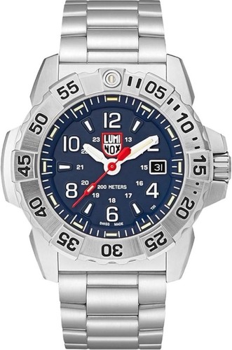 Luminox Men's 45mm NAVY SEAL Swiss Blue Dial Sapphire XS.3254 Watch NEW