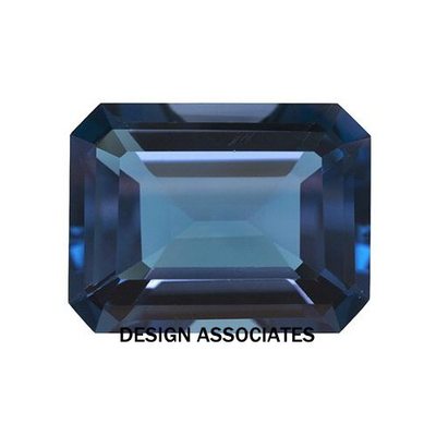 NATURAL LONDON BLUE TOPAZ 9x7 MM EMERALD CUT $15.99 EACH