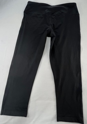 Reebok Damen schwarz Stretch Taille sportlich Activewear Pull On Capri Hose S - Bild 6 von 7