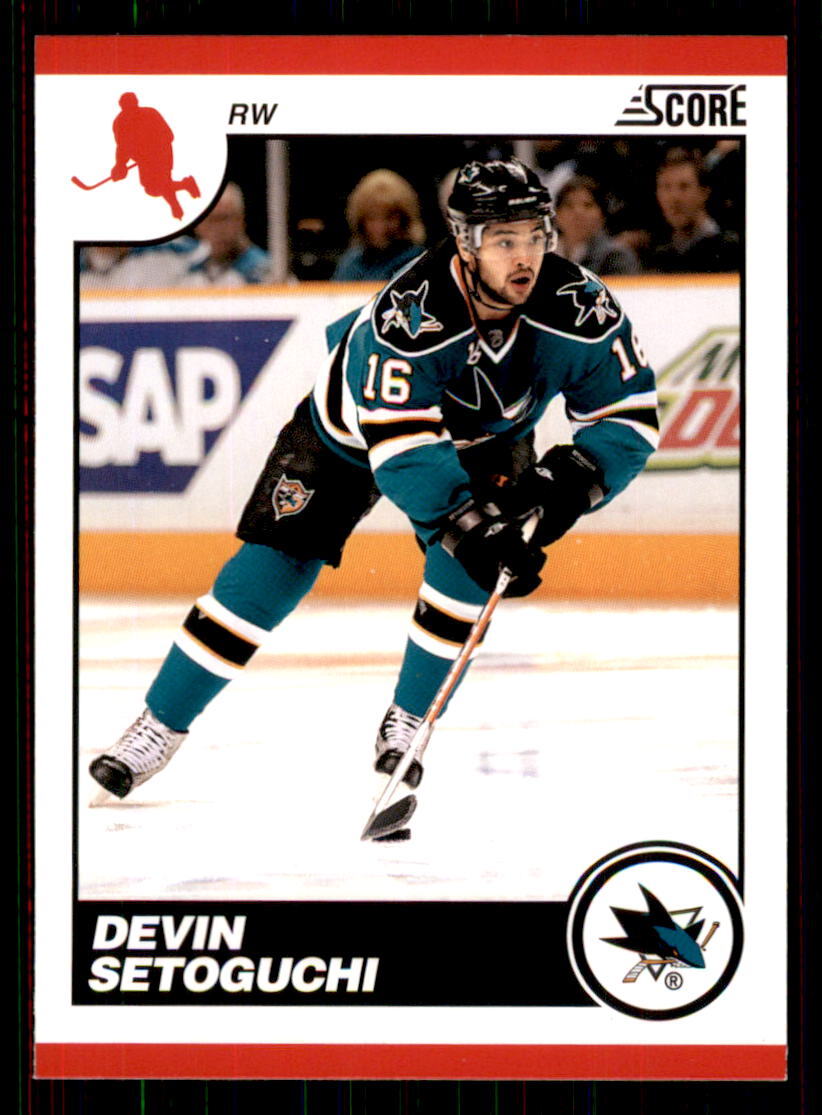 2010-11 Score #401 Devin Setoguchi San Jose Sharks