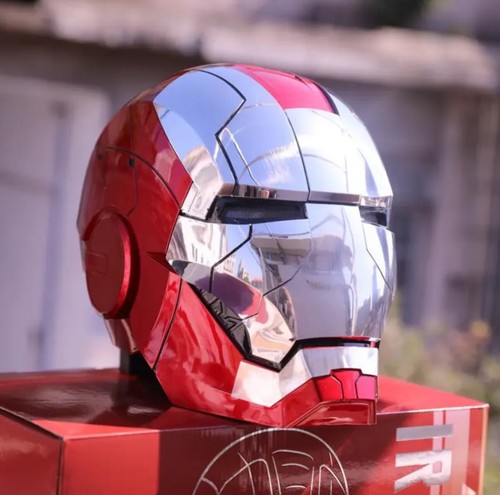 Casco Autoking Iron Man MK5 1/1 maschera indossabile con prop trasformabile a controllo vocale - Foto 1 di 11
