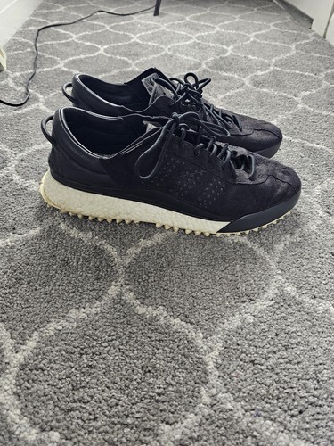 RARE ADIDAS ALEXANDER WANG x AW Hike Low Men's Sz 10.5 Black Suede