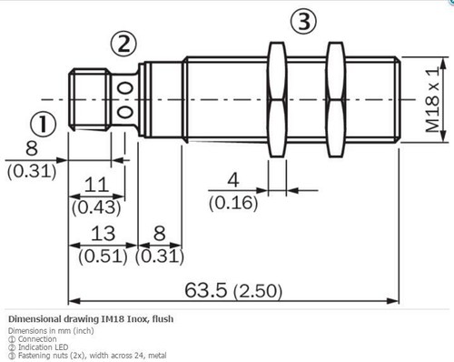 SICK IM18-10BNS-NC1 Inductive proximity sensors ,NPN New ⊕IK - Picture 2 of 4