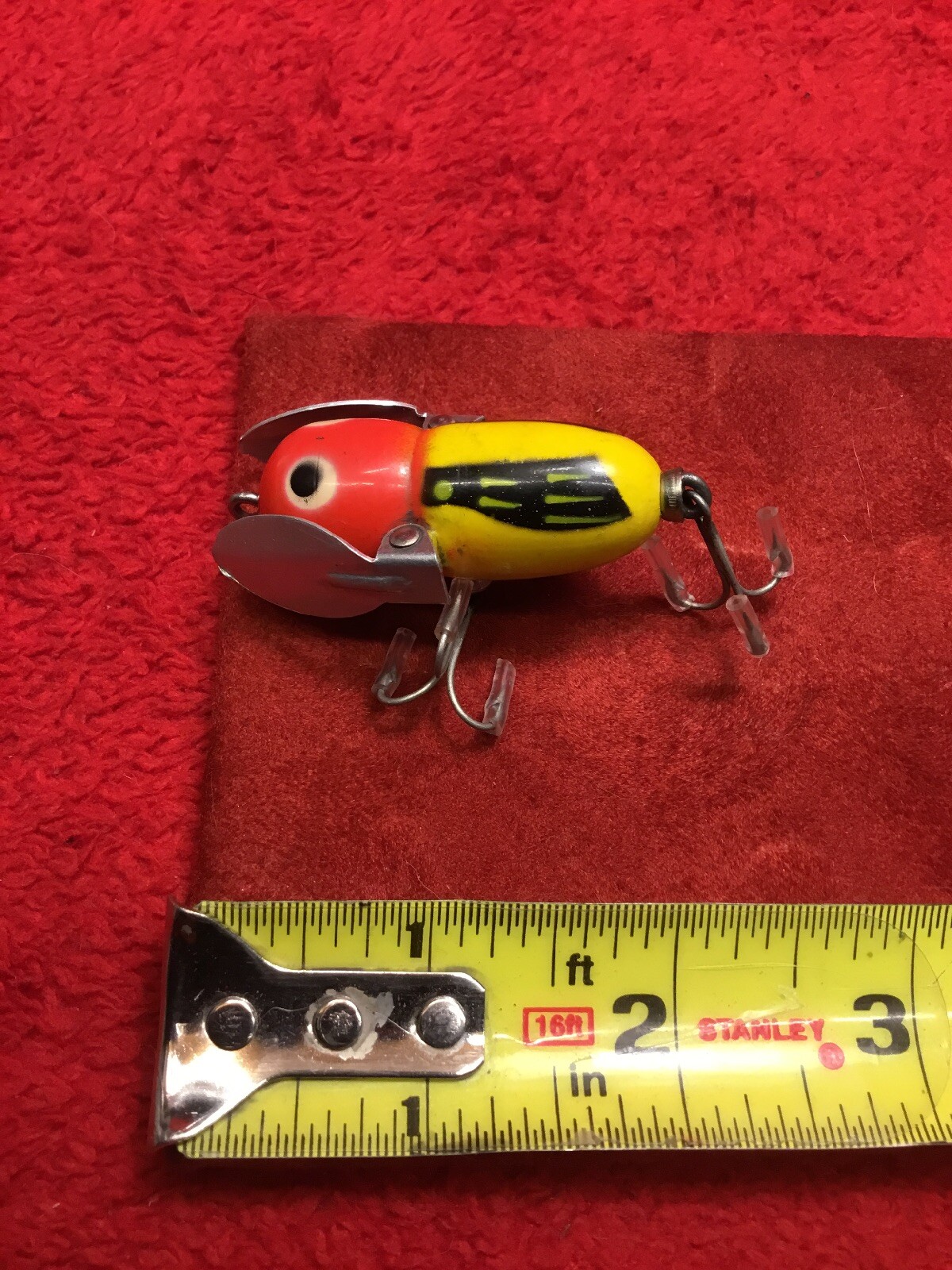 Vintage Heddon Tiny Crazy Crawler Fishing Lure eBay