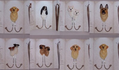 Country Artists Hund Wandhaken - Spaniel, Jack Russell, Border Terrier etc.