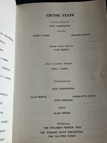 Vintage 1970 Miami Caribbean Cruise Tickets Passagierliste Norwegian Starward - Bild 8 von 14