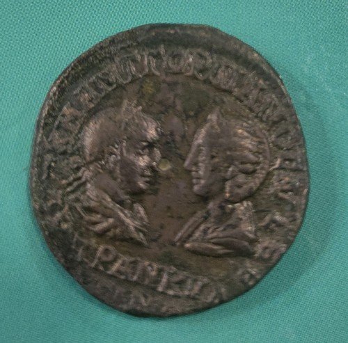 IMPERIO ROMANO. GORDIANO III Y TRANQUILINA.  PESO 11.7 GR.  REF AF14 - Picture 1 of 2