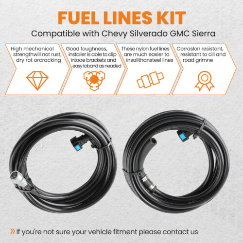 Fuel Lines Repair Kit FG0340 For Chevrolet Silverado/ GMC Sierra FLFG0340 - Picture 4 of 11