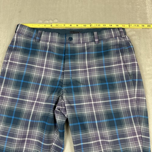 Nike Tour Performance Tartan Golf Pants Men's Size 32x30 Plaid Blue/Purple - Picture 4 of 9