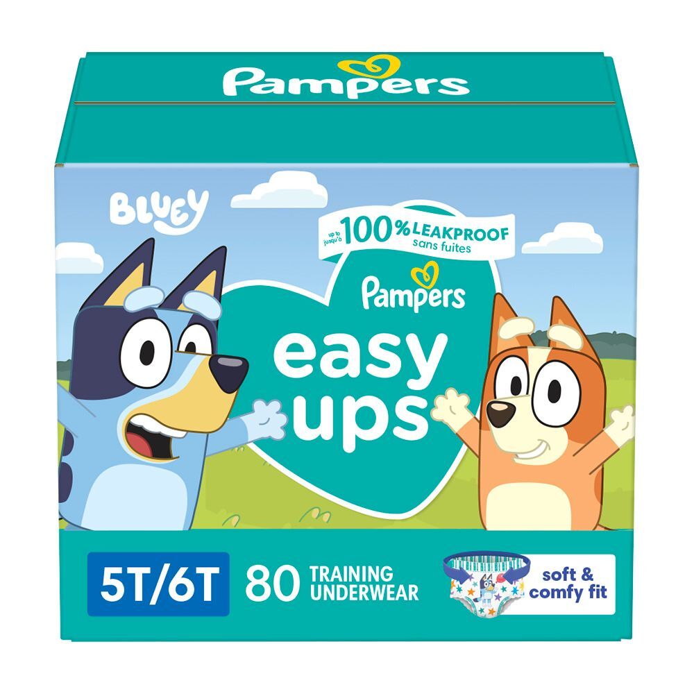 Тренировочные брюки для мальчиков Pampers Easy Ups в огромной упаковке - Размер 5T-6T -