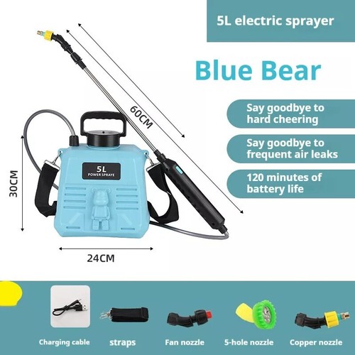 5L/8L Electric Sprayer Backpack Weed Garden Pesticide Rechargeable Battery Pump - Picture 16 of 21