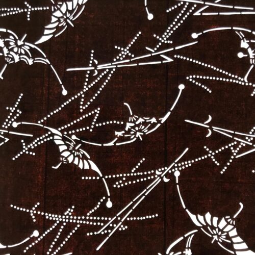 Antique Japanese Ise Katagami Paper Kimono Stencil Unique Floral Pattern A716