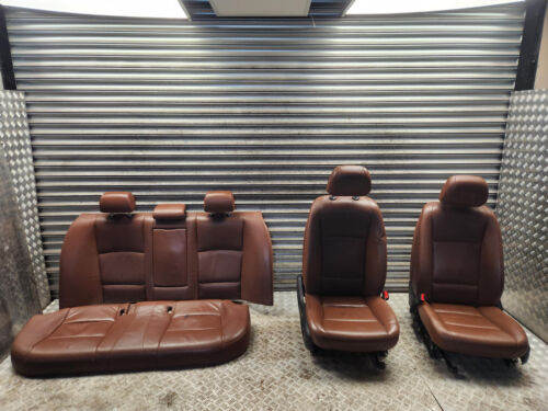 BMW 5 SERIES SEAT & DOOR CARD SET COMPLETE IN BROWN LEATHER F10 2010 - 2016 - Picture 3 of 24