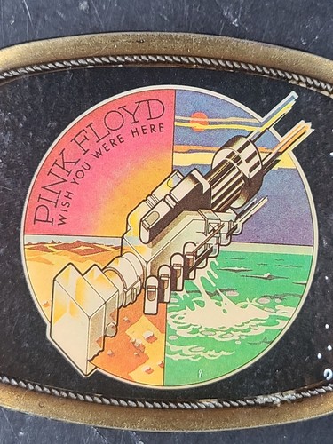 PINK FLOYD WISH YOU WERE HERE 1976 HEBILLA DE CINTURÓN PACIFICA VINTAGE AÑOS 70 RARO - Imagen 3 de 12