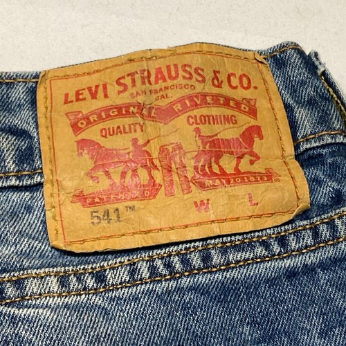 Jeans Levi's 541 Para Hombre 46 X 30 Azul Denim 5 Bolsillos Hipster Pierna Recta Cremallera Mosca - Imagen 7 de 15