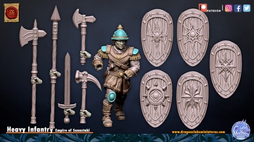 Schwere Infanterie - DragonsLake Miniaturas - Bild 8 von 10
