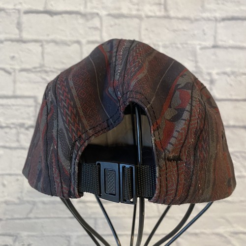 Empyre Colorful Tribal Print Adj Strap Hat Aztec Black Suede Brim 5 Panel - Picture 5 of 10