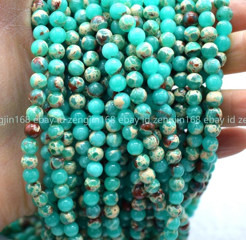 Natural 4/6/8/10/12mm Shoushan Jasper Gemstone Round Loose Beads 15'' Strand - Picture 12 of 12