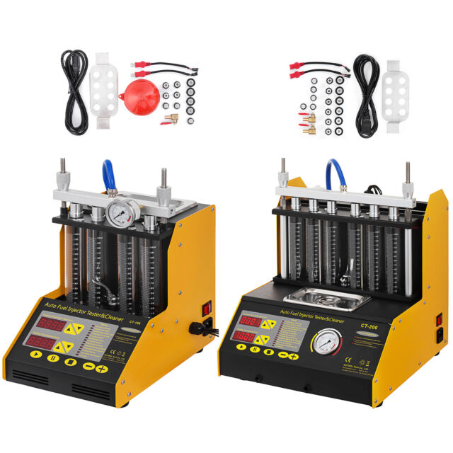 VEVOR Auto Fuel Injector Cleaner Car Fuel Cleaning Tester 4/6 Cylinder CT150/200 VEVOR Auto Fuel Injector Cleaner Car Fuel Cleaning Tester 4/6 Cylinder CT150/200