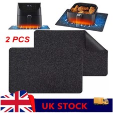 2x Heatproof Kitchen Surface Worktop Protector Heat Resistant Mat for Air Fryer