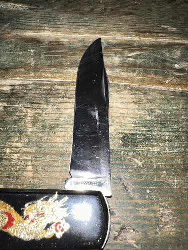 1970’s Vietnam War Saigon Golden Dragon Knife Stainless Steel - Picture 6 of 12