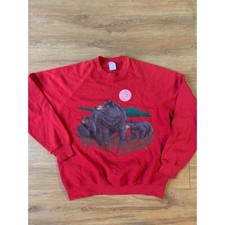 Vintage bear Sweatshirt size large 1990s 80s
