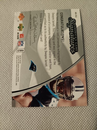 2007 DWAYNE JARRETT OBERE TRILOGIE AUTO ROOKIE KARTE RC/199 AG-DJ - Bild 2 von 2