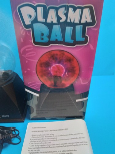 Smithsonian Plasma Ball Battery Globe Lamp (RESPOND SWITCH TO TOUCH or SOUNDS) - Picture 3 of 8
