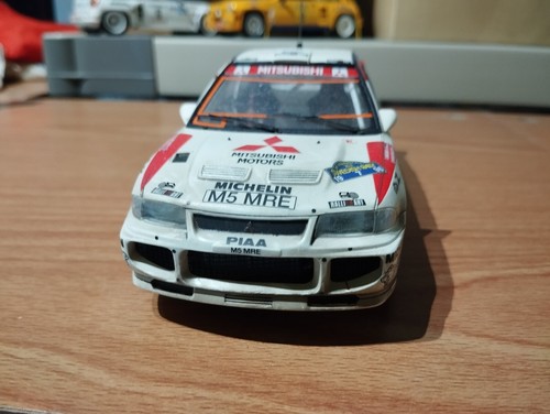 kit 1/24 monté built Hasegawa Mitsubishi Lancer Evo3 WRC salie dust sweden rally - Bild 6 von 7