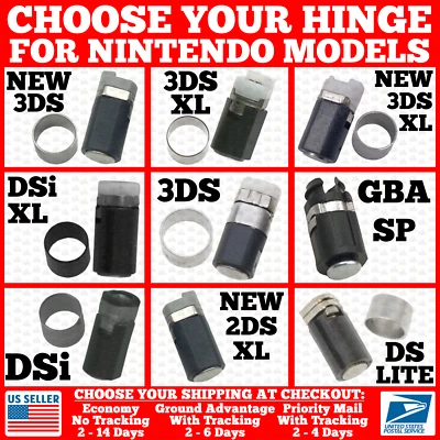 Replacement Hinge/Axle for Nintendo New/3DS/2DS/DSi/XL/LL/DS Lite/GBA SP Ring