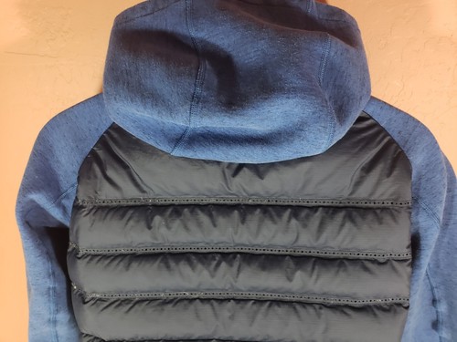 Nike Kids Jacket Aeroloft Tech Full Zip Goose Down Puffer Hooded Blue Coat XL - Picture 7 of 22