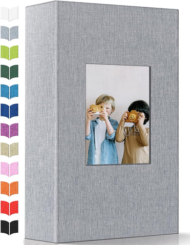 4X6 Photo Album with 300 Pockets, Linen Cover, White Page Vertical Book - Picture 8 of 12