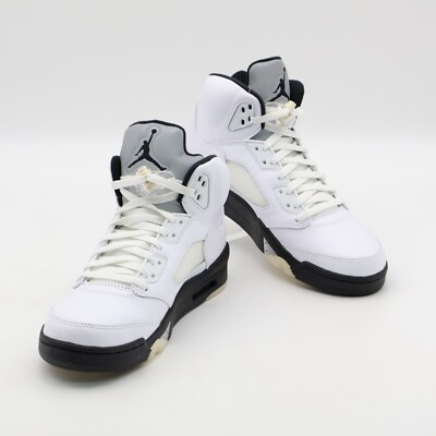 DD0587-110 Nike Air Jordan 5 Retro White and Black (Men's