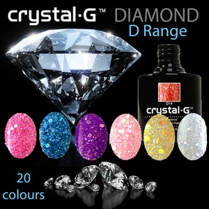 Crystal G New Diamond Sparkles Glitter Gel Nail Polish Uv Led Image Is Loading Crystal G New Diamond Sparkles Glitter Gel Nail