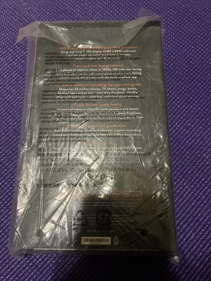 Brand New Original Amazon Fire HD 7 (4th Generation) 16GB, Wi-Fi, 7in - Pink -!  - Image 2 of 2