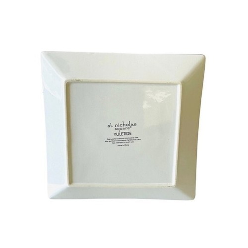 Vintage Platter St. Nicholas Square Yuletide Salad Plate Christmas Platter Tray - Picture 3 of 3