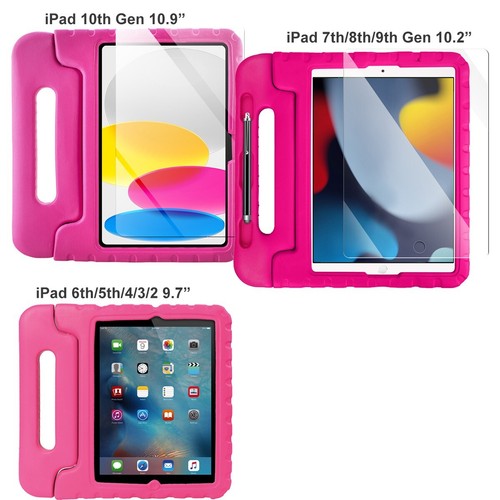 For iPad 10th/9th/8th/7th/6th/5th/4th/3/2 Case Heavy Duty Shockproof Stand Cover - Picture 2 of 21