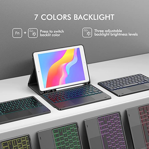 Backlit Touchpad Keyboard Case Cover For iPad 10/9/8/7/6th Gen Air 6 5 4 Pro 11 - Picture 11 of 34