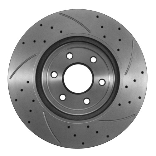 PAR DELANTERO DE DISCOS DE FRENO RANURADOS VENTILADOS 294MM PARA NISSAN NAVARA PATHFINDER 05+ - Imagen 5 de 9
