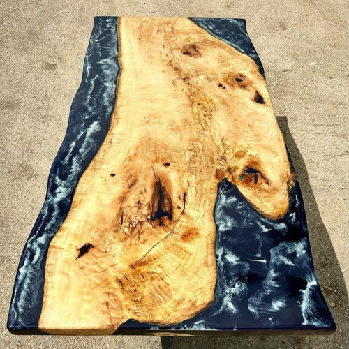 Epoxy Resin Table, Custom Dining Table, Handmade Resin Art Dining Table. - Picture 2 of 8